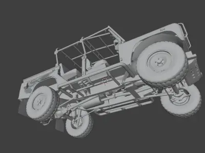 suv outerland Low-poly 3D model