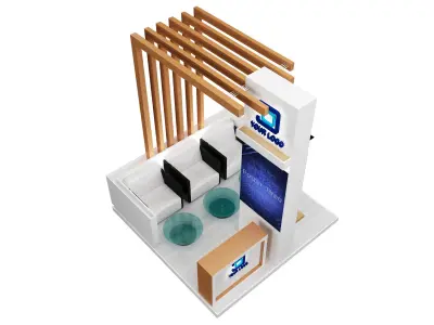 Booth Exhibition Stand a90 3D model