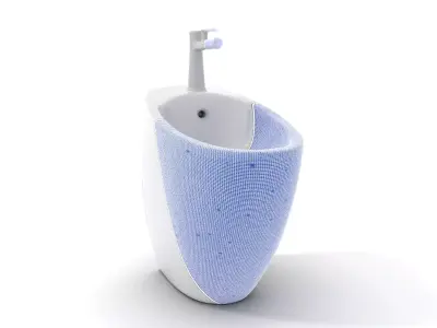 Modern Ceramic Bidet model pack Low-poly 3D model