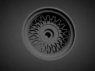 M Sport classic rims with brakes and tires for Hot Wheels 3D print model