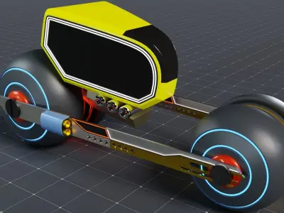 Sci-Fi Vehicle Free 3D Model Free 3D model