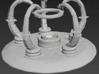 DUNGEON CANDLE HOLDER 3D print model