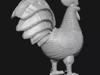 Rooster 3D print model