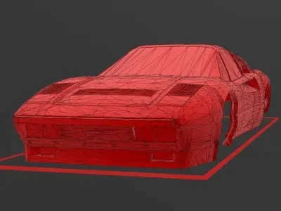 FERRARI 288 GTO BODY SHELL MINI-Z COMPATIBLE READY 3D print model