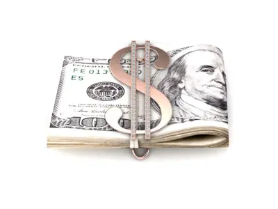 money holder dollars 3D model