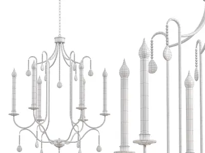 Piper Chandelier 3D model