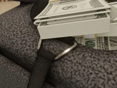 bank robbery dollar Money sport handbag Low-poly 3D model