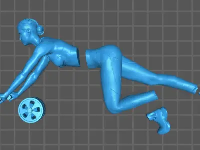 FITNESS GIRL 2 3D print model