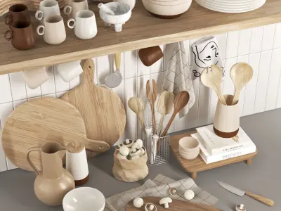 kitchen accessories ti01 3D model