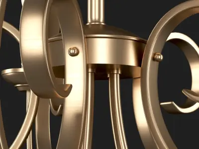 Kichler 2021NI - Elegant Chandelier Low-poly 3D model