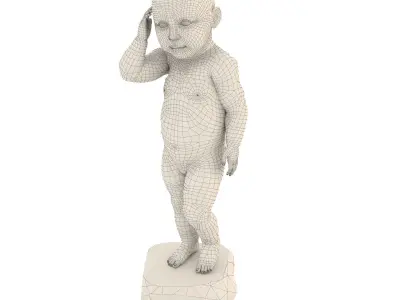 Decor Sculpture children Set 01 3D model