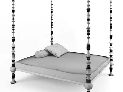 Ceccotti Collezioni Mamma Li Turchi Bed 3D model