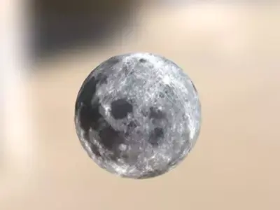 Moon 3D Free low-poly 3D model