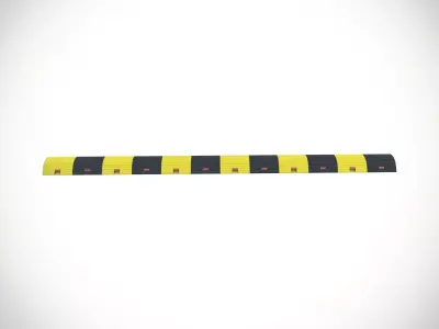 Plastic Speed Breaker Low-poly 3D model