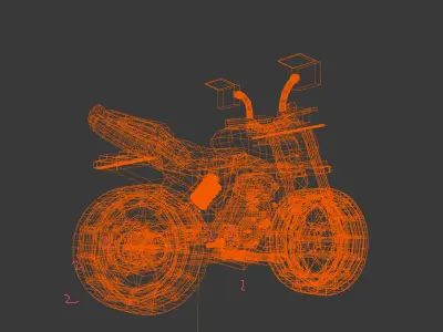 paraa2 Low-poly 3D model