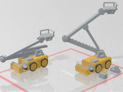 Mecha Hangar Bay Vehicles -Free- Free 3D print model