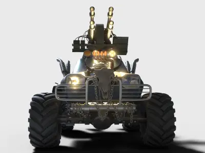 Monster car 3D model