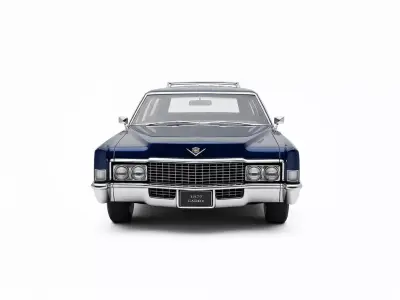 Cadillac Fleetwood Brougham Wagon 1970  Low-poly 3D model