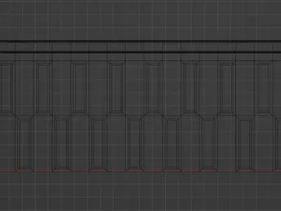 Wall Partition for your interior Low poly 12 3D model