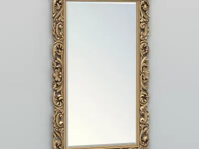 Rectangle mirror frame 013 3D model