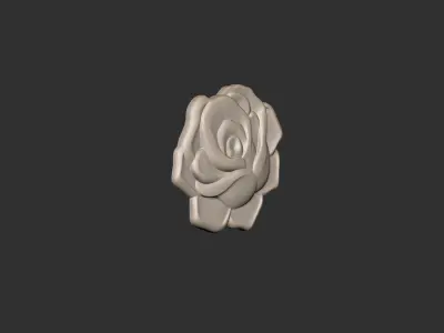 Rose bas relief 3D print model purchase