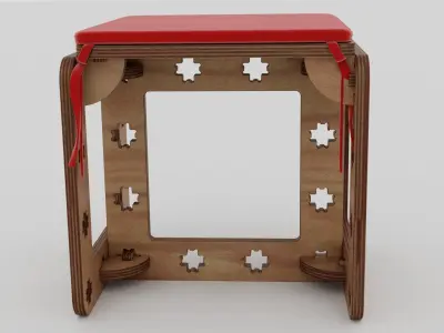 PACK  Roste stole  trestle  table1   table 2 3D model