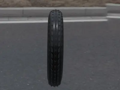 POWER TYRE TRUK AND GJK Free 3D model