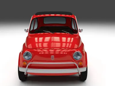 Fiat 500L Luxe 1968 Low-poly 3D model