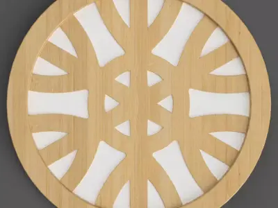 geometric coaster - table top - keychain- wall art 3D stl 3 3D print model