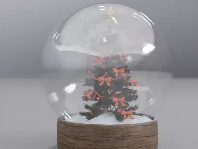 snow globe 3D model