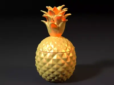 Pineapple box 3D print model