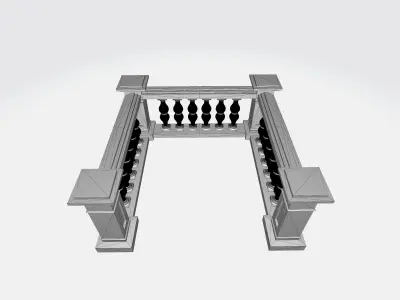 Balustrade 3d model 3D print model