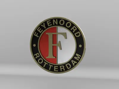 Feyenoord Rotterdam Team Logo 3D model
