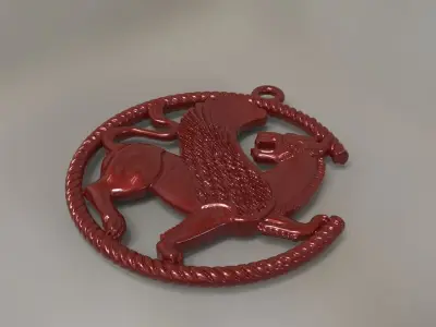 Brooch and Pendant of the Persian Griffin 3D print model