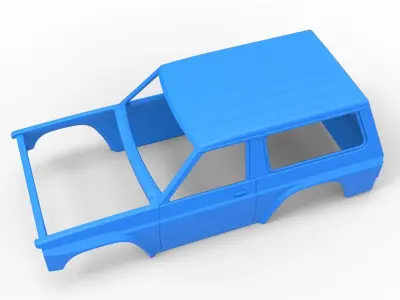 Shell of Uphill Sand Racing Dragster Scale 1 to 25 3D print model