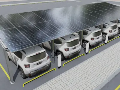 Solar Carport Type 2 3D model