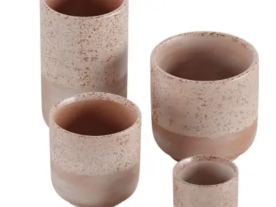 Rose Gold Speckled Vase 3D model