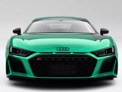 Audi R8 Green Hell Edition 2021 Low-poly 3D model