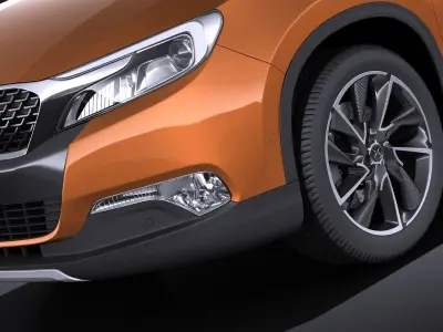 Citroen DS 6WR 2015 VRAY 3D model