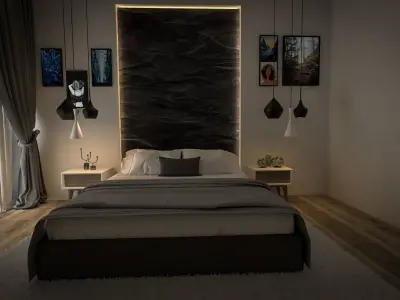bed room Free 3D model purchase