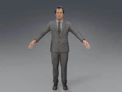 aisan oldman Low-poly 3D model