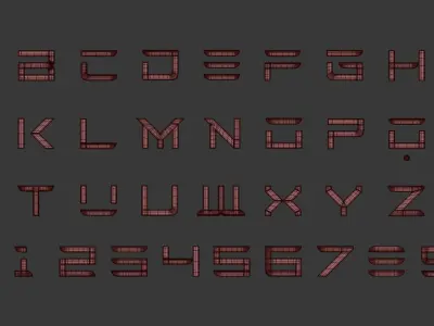 Tesla Alphabet 3D model