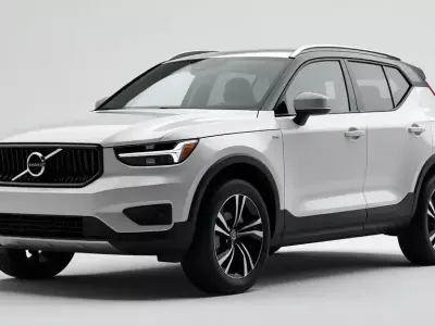 White Volvo XC40 3d Model Low-poly 3D model