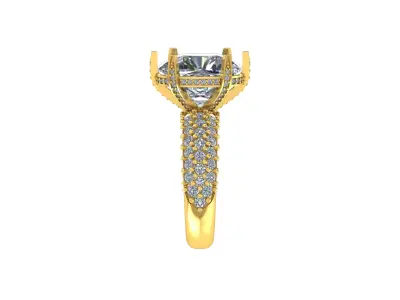 Elegant Engagement Ring 3D print model purchase