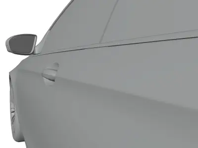 Police car unbranded 3D model