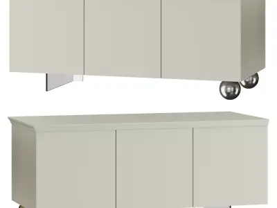 MOMENTI BOVARY Cabinet for living room 3D model