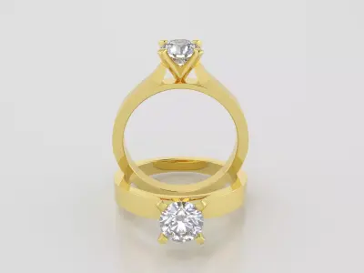 Round 0-75-CT Flat Profile Round Shank Width 2-4mm 3D print model