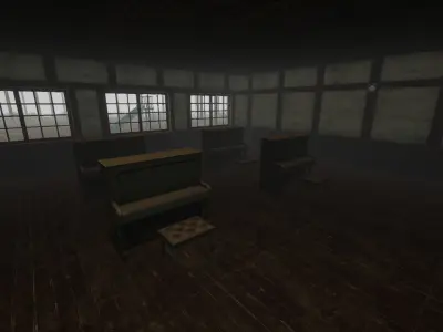 Retro Aesthetic Japanese Village Low-poly 3D model