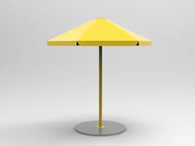 Four Seasons Parasol Low-poly 3D model