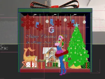 ChristmasBooth Concept Design 3D model